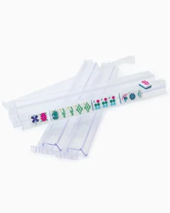 Oh My Mahjong Liberty|Goldie|Clear Acrylic Mahjong Rack & Pushers - Set of 4