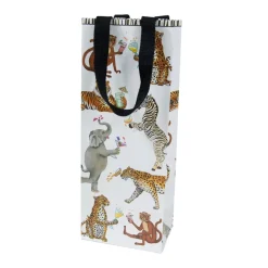Caspari Cocktail Party|Gift & Bottle Bags|Cocktails Gone Wild Wine & Bottle Gift Bags - 1 Each