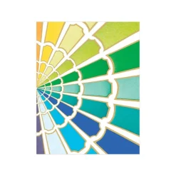 Caspari Gift Tags & Enclosure Cards|Color Wheel Gift Enclosure Cards - 4 Mini Cards & 4 Envelopes