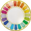Caspari Paper Dinner Plates|Color Wheel Paper Dinner Plates - 8 Per Package