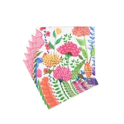 Caspari Paper Cocktail Napkins|Cottage Floral Cocktail Napkins - 20 Per Package
