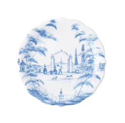 Juliska Memorial Day|Serving Platters & Bowls|Country Estate Party Plates Set of 4 - Delft Blue