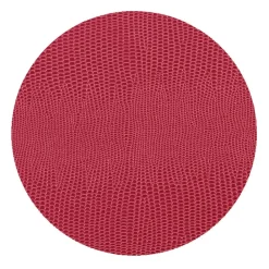Caspari Coasters|Cranberry Lizard Coaster Round 8-In Felt
