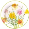 Caspari Mother'S Day|Easter|Daffodil Waltz Paper Dinner Plates - 8 Per Package