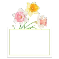 Caspari Bridal Shower|Baby Shower|Daffodil Waltz Place Cards Die Cut Package 8 In