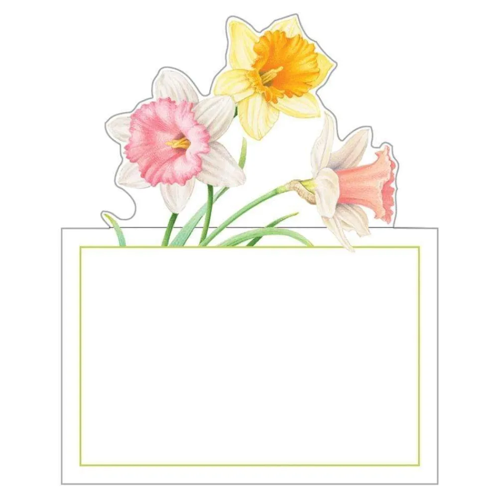 Caspari Bridal Shower|Baby Shower|Daffodil Waltz Place Cards Die Cut Package 8 In