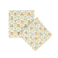 Caspari Paper Cocktail Napkins|Deco Cocktails Cocktail Napkins - 20 Per Package