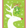 Caspari Christmas And Holiday Cards|Boxed Holiday Cards|Deer and Mistletoe Classic Boxed Christmas Cards - includes 15 cards & envelopes