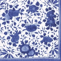 Caspari Bridal Shower|Paper Dinner Napkins|Delft Paper Dinner Napkins in Blue - 20 Per Package