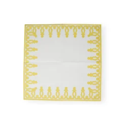 Caspari Christmas Napkins|Paper Dinner Napkins|Dessin Passementerie Dijon Paper Linen Dinner Napkins - 12 Per Package