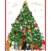 Caspari Christmas And Holiday Cards|Boxed Holiday Cards|Dogs And Cats Christmas Tree Large Boxed Christmas Cards - includes 15 cards & envelopes
