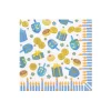 Caspari Christmas Napkins|Hanukkah|Dreidel; Dreidel; Dreidel Boxed Cocktail Napkins - 40 Per Box