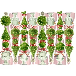 Caspari Christmas Crackers|Celebration Crackers|Eloise Celebration Crackers - 6 Cone-Shaped Crackers Per Box
