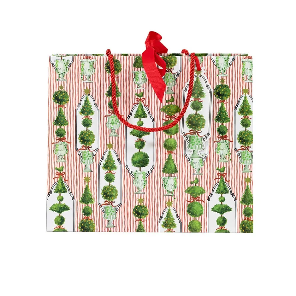 Caspari Christmas Gift & Bottle Bags|Gift & Bottle Bags|Eloise Red Gift Bags