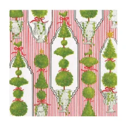 Caspari Christmas Napkins|Paper Luncheon Napkins|Eloise Red Luncheon Napkins - 20 Per Package