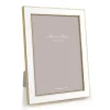 Addison Ross Baby Shower|Mother'S Day|Enamel & Gold 5" x 7" Picture Frame in White