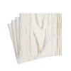 Caspari Paper Cocktail Napkins|Faux Bois Birch Paper Linen Cocktail Napkins - 15 Per Package