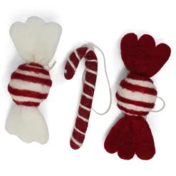 Gry & Sif Ornaments|Felt Mixed Candy Ornaments - Set of Six