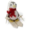 Gry & Sif Ornaments|Felt Penguin on Skis Ornament - Set of Two
