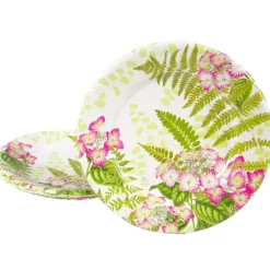 Caspari Paper Salad And Dessert Plates|Fern Garden Salad & Dessert Plates - 8 Per Package