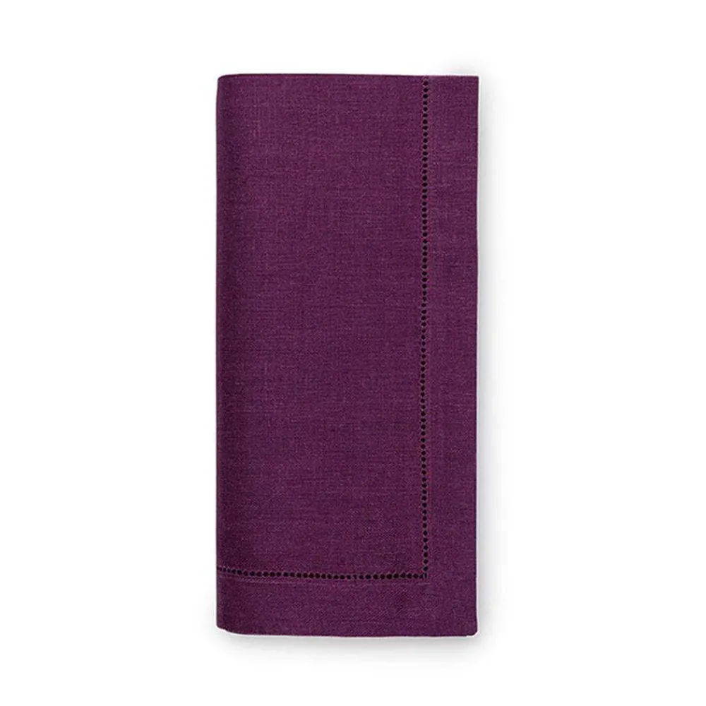 Sferra Halloween|Table Linens|Festival Cloth Dinner Napkins in Aubergine - Set of 4