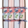 Caspari Fourth Of July|Memorial Day|Flags And Hydrangeas Eday Crackers-10 Inch Long/8In