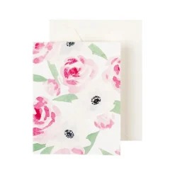 Caspari Gift Tags & Enclosure Cards|Flora Flora Gift Enclosure Cards - 4 Mini Cards & 4 Envelopes