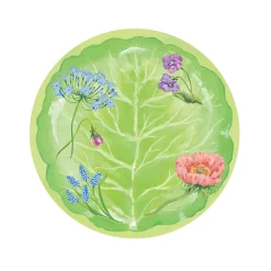 Caspari Paper Salad And Dessert Plates|Floral Majolica Paper Salad & Dessert Plates - 8 Per Package