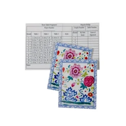 Caspari Bridge|Floral Porcelain Bridge Score Pads - 1 Each