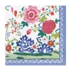 Caspari Paper Luncheon Napkins|Floral Porcelain Luncheon Napkins - 20 Per Package