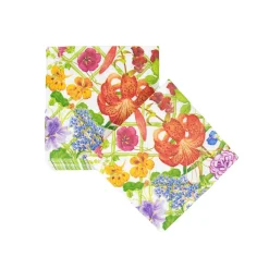 Caspari Paper Cocktail Napkins|Floral Trellis Cocktail Napkins - 20 Per Package