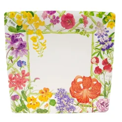 Caspari Paper Dinner Plates|Floral Trellis Dinner Plates - 8 Per Package
