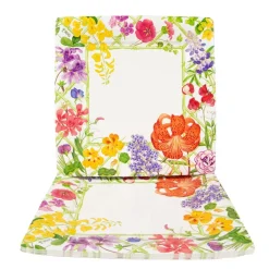 Caspari Paper Dinner Plates|Floral Trellis Dinner Plates - 8 Per Package