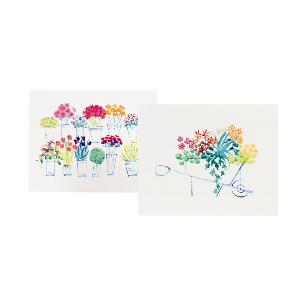 Caspari Bridal Shower|Note Cards|Flower Market Assorted Boxed Note Cards - 10 Note Cards & 10 Envelopes