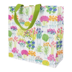 Caspari Gift & Bottle Bags|Flower Market Medium Square Gift Bags - One Gift Bag Included