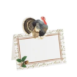 Caspari Thanksgiving|Place Cards|Founders Thanksgiving Place Cards Die Cut Package 8 In