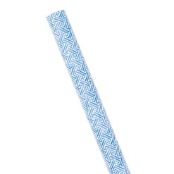 Caspari Baby Shower|Wrapping Paper|Fretwork Gift Wrapping Paper in Blue - 30" x 8' Roll