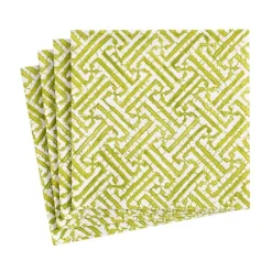 Caspari Cocktail Party|Easter|Fretwork Paper Cocktail Napkins in Moss Green - 20 Per Package