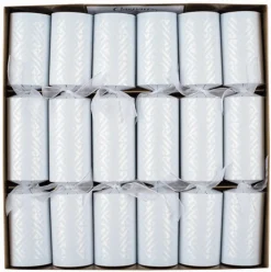 Caspari Christmas Crackers|Graduation Celebration|Fretwork Pearl Eday Crackers-12 Inch Long/6-In New