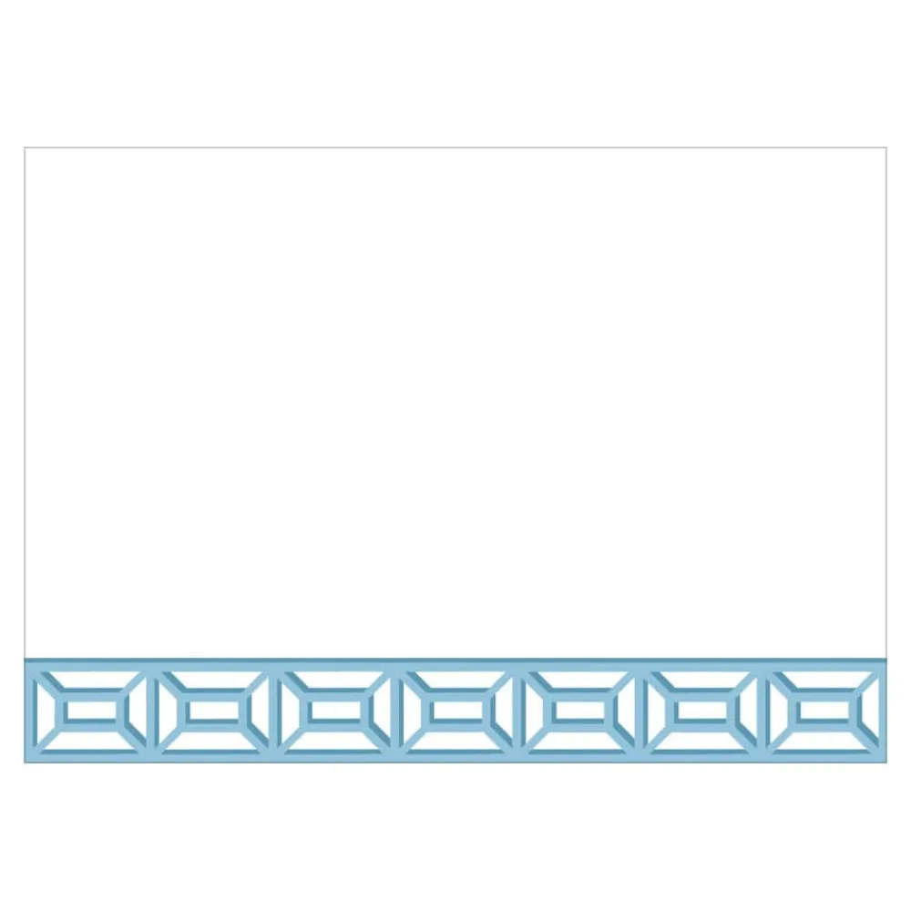 Caspari Correspondence Cards|Garden Gate French Blue Correspondence Cards - 12 Per Package