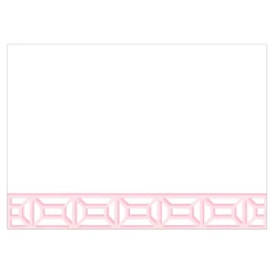 Caspari Correspondence Cards|Garden Gate Light Pink Correspondence Cards - 12 Per Package