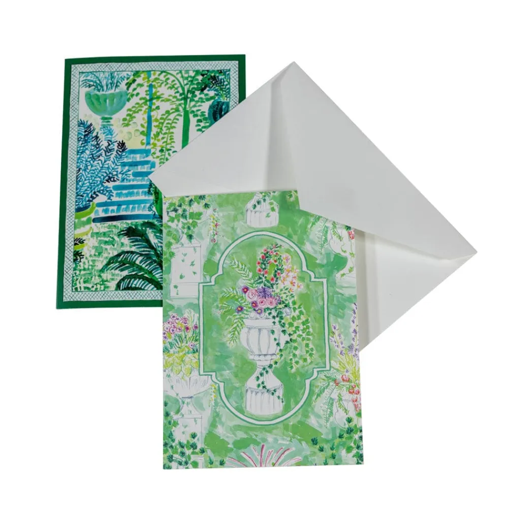 Caspari Note Cards|Garden Sketches Assorted Boxed Note Cards - 8 Note Cards & 8 Envelopes