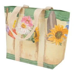 Caspari Gift & Bottle Bags|Throws & Tote Bags|Garden Small Tote Gift Bags - One Gift Bag Included