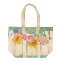 Caspari Gift & Bottle Bags|Throws & Tote Bags|Garden Small Tote Gift Bags - One Gift Bag Included