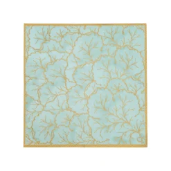 Caspari Paper Cocktail Napkins|Gilded Majolica Saltwater Cocktail Napkins - includes 20 Cocktail Napkins