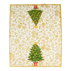 Caspari Christmas Napkins|Paper Guest Towels|Gilded Tree Guest Towel Napkins - 15 Per Package