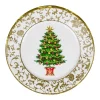 Caspari Paper Dinner Plates|Gilded Tree Paper Dinner Plates - 8 Per Package