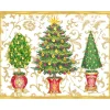 Caspari Christmas And Holiday Cards|Boxed Holiday Cards|Gilded Trees Classic Boxed Christmas Cards - includes 15 cards & envelopes