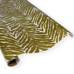 Caspari Wrapping Paper|Go Wild Gold & White Gift Wrapping Paper - 30 x 8 Roll - Pack of 2