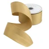 Caspari Christmas Ribbons & Bows|Ribbons & Bows|Gold Metallic Grosgrain Unwired Ribbon - 6 Yard Spool